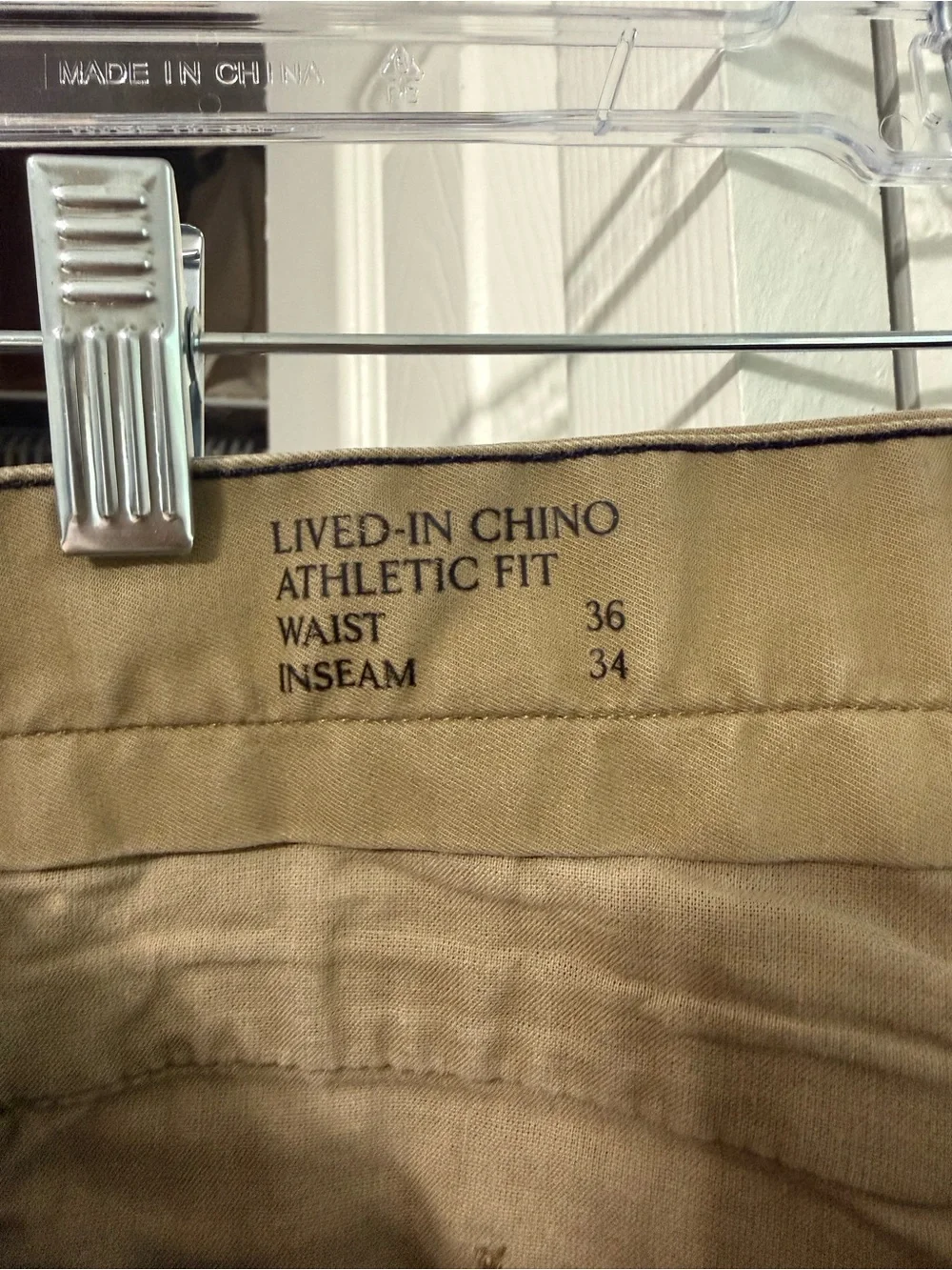Banana Republic Lived-In Chino Athletic Fit